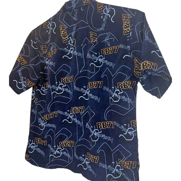 Bugle Boy Vintage Men's Short Sleeve L Shirt Graphic Denim Society StreetWear - Picture 4 of 4